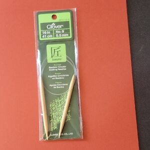 Clover Takumi Bamboo Circular Knitting Needles - No.9, 5.5mm 16 inch